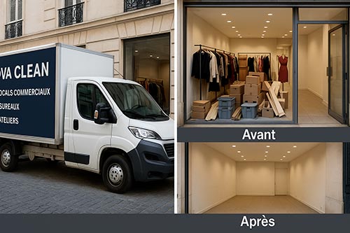 débarras local commerce bureau paris